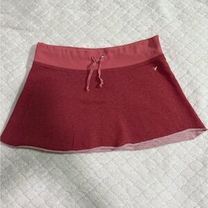 American Eagle Outfitters Skater Mini Skirt Red and Pink
